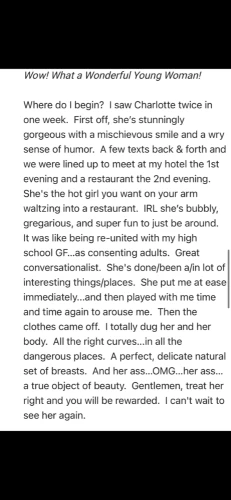 (619)946-8557 offers Bodyrubs in San Diego,California (619)946-8557 is ethnicity_Caucasianandoffers nuru massages, asian massage, bodyrubs in San Diego and available for service_location_bothon rubrankings Sensual Massage ✨ Fem Dom ✨ 2 girl Fantasy ✨ Fetish  
💎For more reference, subscribe to my Only Fans! 
https://onlyfans.com/charlotteadventures
💎IG: Charlotte.Vanderburg
Hi! Charlotte here. I’m a bubbly, curvy, sexy gal. Here to help dive into your inner desires that are ready to be released. I have a charismatic and personable personality. So I make sure that you are fully taken care of in every session. Let me take you on a journey that you will never forget. You will always leave satisfied, and yet wanting for more. Can’t wait to connect 💕
I do advance scheduling only. Please text to schedule.  Details to follow with scheduling 😘😘
XOXO - Char 
🌹Base Rates🌹
30min 220
45min 280
1hr 360
90min 480
💕🫦Upgrades Available Upon Request🫦💕
Please be a gentleman and don’t ask about my “No’s”
🚫🚫No FS🚫DFK🚫No BJ of any kind🚫🚫