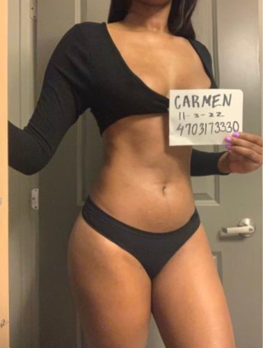(470)317-3330 is Blackand offers nuru massages, asian massage, bodyrubs in Atlanta and available for incall on rubrankings ** HOUR SESSIONS GET PRIORITY SCHEDULING **

( Click my link to check my reviews on the erotic review    https://www.theeroticreview.com/reviews/carmen-4703173330-363876 )

All of my photos are of me and me only. My photos are real. 

❤️❤️❤️Enjoy a relaxing massage with Carmen. A very sweet girl with a pretty face. Brown skin, slim and tall with subtle curves and perky C cups. Located in a safe, private and upscale location. Offering a great massage with a little more attention to you ;) Come and meet me. 

If I miss your call please text me with your desired appointment time, and your session and I will get back to you as soon as possible ❤️❤️❤️

*heated oils
*ambience  
*fresh towels
*massage table
*heated towels
*music
*good company
*relaxing massage :)

❌❌❌
Donations
100 hh fbsm(topless)
200 H full body sensual massage (topless)
150HH nude b2b  
250 H nude b2b 
❌❌❌


CASH / CASH APP ONLY

NO FULL SERVICE! 

 

 

 