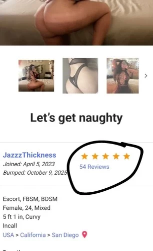 San diego BodyRubs Offered By (619)780-6120 | Bodyrubs (619)780-6120 is Mixedand offers nuru massages, asian massage, bodyrubs in San diego and available for incall on rubrankings hello my love 💜 I’m jaz 
come experience something so pure and magical. my hands and body will purely take you into a different world while your mind and body remain in my hands. Imagine walking into my candle lit room only dress in sexy lingerie, caressing my creamy skin. You can practically feel me from across the room. Don’t you want to touch? The moment you lay your eyes on me, you know exactly this is where you belong.
619-780-6120
donations for my time 
fbsm 💆♂️ body slides 
90 mins 360
1hour 250
30 mins 180
qv (just release) 140
VIP  for someone in need of more fun 😉💦
1 hour 500
30 mins 350 
Qv 250
Strap on sessions 
Qv 190
30 mins 260
1 hour 320
Let’s see how many times you can 💦 unlimited pops by hand
30 mins 280 
1 hour 340
90 mins 450
Extreme edging session😉 let’s test your limits 
 30 mins 280
1 hour 340 
90 mins 450
Nuru 
Fetish sessions 
Dom
Foot 
Strap 
Prostate massage 
Ext..
Vip 
Shower available 
Plenty of parking 
Independent provider
Women & couples welcome