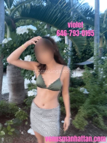 New york BodyRubs Offered By (646)793-0195 | Bodyrubs (646)793-0195 is Caucasianand offers nuru massages, asian massage, bodyrubs in New york and available for incall on rubrankings Hi boys, I'm Violet. I'm a 21 year old all american student with porcelain skin. My dark hair falls past my shoulders and frames my pretty face, accentuating my Sicilian features: big brown eyes, high cheekbones, and a bright smile. I'm a petite 5’2” spinner that has a slim build with perky 32B breasts and a heart shaped booty that fits perfectly in your hands. With a lean body and a tight core, my pilates body and soft curves will leave you in ecstasy. My style is an embodiment of my aura: sweet, passionate, and down to earth. Titillated by all the possibilities of sensual exploration, I'm open-minded, intellectual, and dynamic. From learning about your passions to giving in to your fantasies, I'm sensuous woman that will spark a thrill into your life. I'm deeply attentive and can't wait to indulge in an exploration of your desires. Let my intuitive hands tease and explore every inch of your body. I love meeting new friends and can't wait to escape to a world of pleasure and fun with you.
**I offer an incredible nuru massage with genuine nuru gel! Enjoy a premium experience of sensual body to body sliding that will leave you totally mind blown!**
Come by my private, clean apartment in Midtown West, Manhattan. There is a shower available.
I accept same day bookings! Light screening required for new friends!
availability: check the schedule here 📆 https://www.venusmanhattan.com/schedule
rates: $200 half hour / $300 full hour
nuru rates: $300 half hour / $400 full hour
call / text: 646-793-0195
email: violetofvenus@protonmail.com
more pictures: https://www.venusmanhattan.com/violet
location: Midtown West (Manhattan)