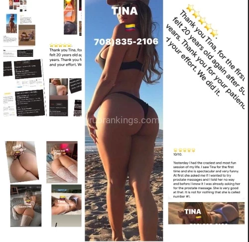 (708)835-2106 is Latinoand offers nuru massages, asian massage, bodyrubs in Chicago and available for incall on rubrankings Tina the #1 in prostate massage and milking table!
I’m by Cicero ave & Milwaukee ave.

Hi please, if you want an appointment,  leave your name, nationality and age.   the time you want your appointment and which session you would like.  Thank you 

my name is Tina. I invite you to enjoy an excellent session with me. I'm sure you won't regret it.
$200 Deep tissue massage  Swedish massage  Regular massage  Milking table included  (Bikini massages)

 $250hr Prostate massage. Milking table is included.
BTB massage  MSOG   Shower available  (Bikini, topples,)
$300
Nuru massage 
Milking table.
Toys are available,
Pegging and costumes and more. Prostate massage or any kind of massage do you want)


Easy parking.
 ONLY CASH.

Please no google calls, no alternative numbers 
No fake numbers
No explicit questions. 
No show will be blocked.