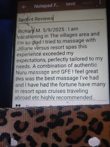 (352)540-5103 is Caucasianand offers nuru massages, asian massage, bodyrubs in Orlando and available for both on rubrankings Hi I'm Jilliane! 100% for real all good here Good vibes and Good times none of that deposit or prepaid nonsense no drugs no crazy no law hassle. Brooklyn N.Y born, Blond, 5'7, 120 lbs, 36 DD, 26, 36,  48 years old. in excellent physical shape, non smoking, extremely open minded, warm, friendly, educated, easy to talk to, and be with. I spend the full session time with you making sure we both enjoy ourselves. Available mornings and some Afternoons, some weekends,  no evenings. I pride myself I on providing very creative sessions that you will remember for a lifetime. Check out my menu of exciting massage experiences! #1. 60 MINUTES NAUGHTY NURU MASSAGE EXPERIENCE.  #2. 60 MINUTES SOAPY NURU MASSAGE  IN THE SHOWER EXPERIENCE.  #3. 60 MINUTES ONE-OF-A-KIND MILKING TABLE . #4. 60 MINUTES GFE TREAT. EXPERIENCE  #5. AROUN D THE WORLD MILKING TABLE EXPERIENCE ALL THE SPOTS.v.352 540-5103  Text  ONLY PLEASE. 100 percent for real. No prepaid deposit or rip off nonsense also I request that you are sincere when you contact me. I prefer fun, meticulously clean , intelligent Gentlemen age 45 up.