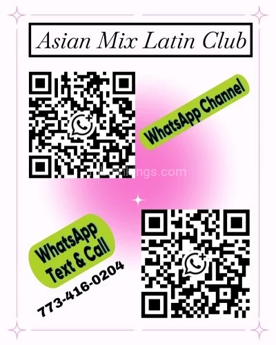 (773)416-0204 is asianand offers nuru massages, asian massage, bodyrubs in Chicago and available for incall on rubrankings Obedient Asian Mixing With Wild Passionate Latinos Generates Super Powerful "Chemical Reaction" For The Most Phenomenal Spectacular Experience.

ASIAN: We Hate STEREOTYPE: “Asian Girls Only Refer To Chinese, Korean, Japanese, Malaysian Or Thai……” No way, very idiot!  We’re here to educate you more, that Asian babies can also be “South Asian” & “Indian Asian” & “Middle Eastern Asian” & “Religious Asian Breeds”. We heard it’s hard to find these types of babies in Chicago, but we get it done, we add “South Asian Group” & “Indian Asian Group” & “Middle Eastern Asian Group” & “Religious Asian Group” to our daily lineup.


LATIN: Always Badly Looking For Pleasure Latino Babies But Hard To Find In Chicago? We’re such “Timely Rain” To Fill In The Gap! We’re So Considerable That We Care About Your Inner Desire! After Enormous Efforts, We Eventually Bring Up The Epic Work – Infused Latin Species With Our Signature Asian Breeds. All Our Latin Meat Are “Models”, “Influencers”, “Mistresses”, “Students” and “Business Elites” from All Latin Countries.


To Keep Our Asian-Latino Dishes FRESHER OF FRESHEST, We Frequently Change Brand New Young “Prime Asian-Latino Cuts” Every Week!  Please Follow Us & Subscribe Our Channels To Be Kept Updates For All News & New Arrivals:

•	Instagram ID: remixcolorblast 
•	WhatsApp Chatting Account: 773-416-0204 
•	WhatsApp Channel: https://whatsapp.com/channel/0029VbAPupm4o7qIOZ2zWX33 
 


Book It Through Phone @ 773-416-0204 any time between 10:00am and 1:00am Every-Day Available!  

