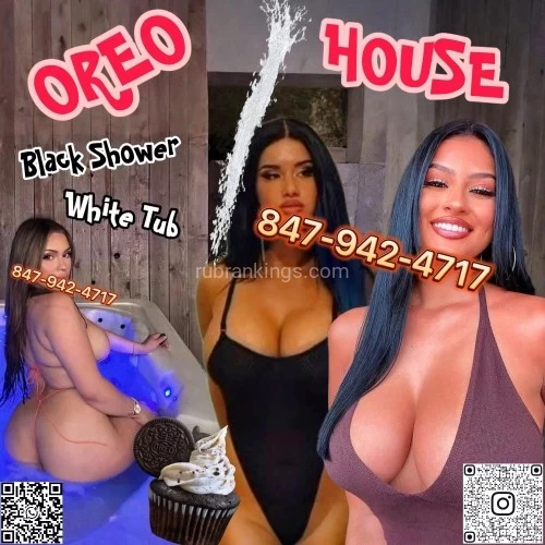 (847)942-4717 is Caucasianand offers nuru massages, asian massage, bodyrubs in Chicago and available for incall on rubrankings Taking "White Blondes" & "Black Chocolates" At Same Time Is The Extremest Way To Enjoy The "Two Different Worlds" Like Bang "Angel & "Devil" Simultaneously.


We’re so proud of our genius ideas of combining WHITE & BLACK together to surprise and shock your vision and all sensual organs! This is incredible and epic creation! Whites & Blacks stack together like OREO and Sandwich, just bite it! Every Day 3 Whites & 3 Blacks lineup For You To Choose!
Dating & Enjoying An Charming White Blonde Is 99% Of Men’s Dream! Why They’re Getting Addicted To Blonde Hottie?  Fitness! Curvy! Busty! Raised Round Firm Butt! Damn Sexy Legs! Blue/Green Eyes! Blonde Hair! Sexy Lips! Ravishing Moaning In Bed! And … … Numerous Beautiful Words Waiting Behind To Describe These Stunners! 
Hard To Find High Quality Clean Elegant Black Steak? We Solve It And Will Continuously Get You REAL Black Players Regularly! The Most Flexible Stretched Body Is Able To Rock Any Pounding Position! Super Wild And Crazy! All Our Black Kitties Are From American Domestic or Europe With Verified Hygiene Status & Identification Certified! 
With Our “White & Black Mistressess”—Your Underground Relationships / Lovers, They came together and build a “Special Force Team” with the same goal, which focuses on boosting your “Dirty Disloyal Experience” to Maximum, and fulfill your psychopath desires! 


We Change New W&B Hotties Every 10 Days, Save And Use Our Official Channels For All Updated Accurate Real-Time New Arrivals In Any Convenient Time You Can!
•	Instagram: remixcolorblast
•	WhatsApp: 773-416-0204
•	WhatsApp Channel: https://whatsapp.com/channel/0029VbAPupm4o7qIOZ2zWX33


Book Your Biggest Contrast “OREO BITES” With Freshly Imported White Blondes & Black Chocolates @: 847-942-4717
Hours: 10:00am ~ 2:00am Every Day
