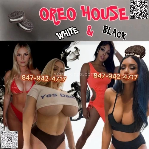 (847)942-4717 is Caucasianand offers nuru massages, asian massage, bodyrubs in Chicago and available for incall on rubrankings Taking "White Blondes" & "Black Chocolates" At Same Time Is The Extremest Way To Enjoy The "Two Different Worlds" Like Bang "Angel & "Devil" Simultaneously.


We’re so proud of our genius ideas of combining WHITE & BLACK together to surprise and shock your vision and all sensual organs! This is incredible and epic creation! Whites & Blacks stack together like OREO and Sandwich, just bite it! Every Day 3 Whites & 3 Blacks lineup For You To Choose!
Dating & Enjoying An Charming White Blonde Is 99% Of Men’s Dream! Why They’re Getting Addicted To Blonde Hottie?  Fitness! Curvy! Busty! Raised Round Firm Butt! Damn Sexy Legs! Blue/Green Eyes! Blonde Hair! Sexy Lips! Ravishing Moaning In Bed! And … … Numerous Beautiful Words Waiting Behind To Describe These Stunners! 
Hard To Find High Quality Clean Elegant Black Steak? We Solve It And Will Continuously Get You REAL Black Players Regularly! The Most Flexible Stretched Body Is Able To Rock Any Pounding Position! Super Wild And Crazy! All Our Black Kitties Are From American Domestic or Europe With Verified Hygiene Status & Identification Certified! 
With Our “White & Black Mistressess”—Your Underground Relationships / Lovers, They came together and build a “Special Force Team” with the same goal, which focuses on boosting your “Dirty Disloyal Experience” to Maximum, and fulfill your psychopath desires! 


We Change New W&B Hotties Every 10 Days, Save And Use Our Official Channels For All Updated Accurate Real-Time New Arrivals In Any Convenient Time You Can!
•	Instagram: remixcolorblast
•	WhatsApp: 773-416-0204
•	WhatsApp Channel: https://whatsapp.com/channel/0029VbAPupm4o7qIOZ2zWX33


Book Your Biggest Contrast “OREO BITES” With Freshly Imported White Blondes & Black Chocolates @: 847-942-4717
Hours: 10:00am ~ 2:00am Every Day
