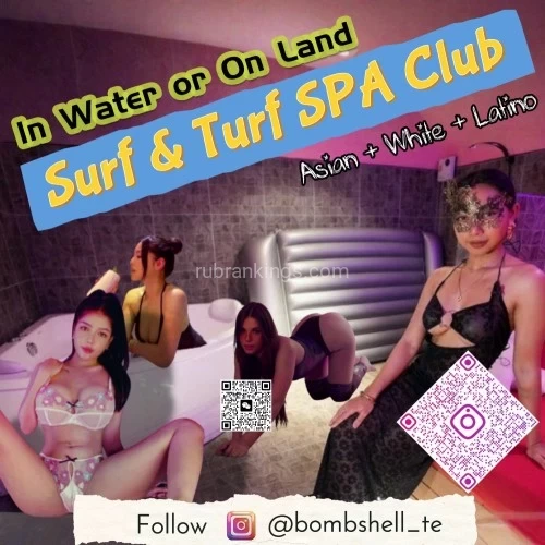 (708)803-5666 is asianand offers nuru massages, asian massage, bodyrubs in Chicago and available for incall on rubrankings Welcome To Surf & Turf Club, The Most Creative and “Carnival Disney Water Park Like” Men’s Nuru SPA Dating Paradise! Our Certified & Licensed Young Passionate Therapists Are Strictly Screened From Over 30 Countries Worldwide.  To Keep The Richness of “Flavors”, We Offer 6 ~ 10 Talents From Different Cultural Backgrounds, and Rotated Weekly! Asian, Latin, European … Yellow, Brown, White, Black … You Name it!
 
Let Our “Secret Properties” Feast Your Eyes:
 
•	Surf ( In Water Program ): European Imported Nuru Table Shower; Asian Prostate Sauna System; Latin Style Erotic Jacuzzi Hot Tub; Our Own Designed Body-To-Body Soapy Sliding Air Mattress With Gel.
 
•	Turf ( Off Water Program ): Latin Milk Nuru Massage Mattress; Asian King Size Tatami; Erotic Nuru “Love Sofa”.
 
Why You Must Choose Us:
 
•	Chicago Chinatown location with plenty free parking lots as a central area in city, makes it easy to visit from wherever you’re at. Plus the I-90/94 & I-290 & I-55 High Ways are one block away, this is a truly terrific trip!
 
•	As the Ceiling & Leading Massage | Spa Company in the industry of Chicago, United Nations Massage Parlor is the coolest and the coziest "Fine Massaging Bistro” with the Impressive budget of investment in town!
 
•	We're the only Asian massage entity with World-Class Management & Operation Team to be trusted in city.  No one can compare or compete with us on any aspects of strength!

•	We release the “Most Valuable Pricing & Cost System” to accommodate Bad Economy While Keep The Summit Quality With Spectacular Experience. 

Book Your Surf & Turf Tour @ 708-803-5666
 
Hours: 10:00am ~ 1:00am Every Day ( Except Friday & Saturday 10:00am ~ 2:00am )
