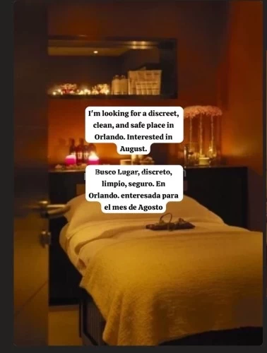 (619)730-2712 is Latinoand offers nuru massages, asian massage, bodyrubs in Orlando and available for incall on rubrankings Hello my loves, I'm stopping by today to see if anyone has any information that can help me. I'm looking for an in-call suite, a discreet and safe place with a shower. I'm looking in the Orlando or Kissimmee area.