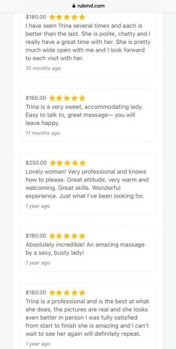 (724)590-2406 is otherand offers nuru massages, asian massage, bodyrubs in Seattle and available for both on rubrankings My name is Trina. I love connecting with sensual gentlemen who are open to giving and receiving genuine depth and care. I’m highly trained in body work, tantra, and other healing arts. I absolutely adore the work of opening ourselves together and supporting you in your transformation. 

I have a luscious, curvy and fit salsa dancer’s figure with the generous hips, derrière, and bosom to match. My long, blond hair; pillowy, moist lips; soft, warm skin; and flowing, juicy nectar are a feast to touch and behold. 

You will feel at home in my clean, cozy, candle-lit, private residential space (shower available) I am also available for outcall. 

~~~~~OFFERINGS~~~~~

*Massage
$200 for 1hour
$300 for 90mins
$400 for 2hours

*Massage Plus (more mutual & intimate - FS)
$300 for 1hour
$400 for 90mins
$500 for 2hours


*Domination, fetish, duo/four hands, upgrades, and more intimate desires are all welcome 

*Outcall
Additional consideration depending on location


~~~~~FAQ~~~~~

*Where are you located?
I’m located close to downtown.

*House, hotel, or apartment?
I host out of my private residence. It is a private apartment. 

*Do you offer outcall?
Yes. Outcall is an additional consideration depending on your location. 

*Are you a cop?
No. I have an abundance of reviews and ads on every major ad platform verifying my legitimacy. 

*Are the photos really you?
Yes. I have an abundance of reviews and ads on every major ad platform verifying I use real, recent, accurate photos. 


*Are you independent?
Yes, 100% independent

*Do you have a shower?
Yes