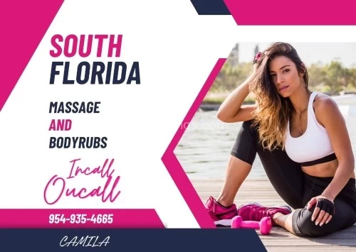 Miami BodyRubs Offered By (954)935-4665 | Bodyrubs (954)935-4665 is Latinoand offers nuru massages, asian massage, bodyrubs in Miami and available for both on rubrankings Massage and bodyrub services available in Miami and Fort Lauderdale. Professional, fit, and kind. Outcall available to home, office, condo, hotel. Contact Camilla 954-935-4665 to unwind with a relaxing session. Please serious inquiries only.