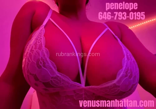 New york BodyRubs Offered By (646)793-0195 | Bodyrubs (646)793-0195 is Latinoand offers nuru massages, asian massage, bodyrubs in New york and available for incall on rubrankings Hi boys, I’m Penelope. I’m a sexy latina vixen with light caramel skin and heavenly curves. Long black hair frames my gorgeous face with honey brown eyes and plump, kissable lips. Naturally gifted and busty, I’m the ultimate MILF next door and a treat in more ways than one! I’m a petite 5’4” with a mind blowing 36F bust and a deliciously plump peach. I’m very sensual and love what I do - ready for me to show you just how much? I’m always dressed up in beautiful lingerie so that you can unwrap me like a present. I’m very open minded and you won’t be able to keep your hands to yourself. I have professional training experience with my hands and am always open to new ways to play. I’m a true hedonist and love to create a space where the pleasure is mutually beneficial. If you’re looking to relax with a good massage or want to explore more intense pleasures, you’ve come to the right place.
**I offer an incredible nuru massage with genuine nuru gel! Enjoy a premium experience of sensual body to body sliding that will leave you totally mind blown!**
Come by my private, clean apartment in Midtown West, Manhattan. There is a shower available.
I accept same day bookings! Light screening required for new friends!
availability: check the schedule here 📆 https://www.venusmanhattan.com/schedule
rates: $200 half hour / $300 full hour
nuru rates: $300 half hour / $400 full hour
call / text: 646-793-0195
email: msp212@proton.me
more pictures: https://www.venusmanhattan.com/penelope