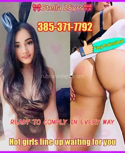 Salt lake city BodyRubs Offered By (385)371-7792 | Bodyrubs (385)371-7792 is 0and offers nuru massages, asian massage, bodyrubs in Salt lake city and available for incall on rubrankings ๐๐Living in this hush-hush world is a thrilling game We love to have fun. We can be your warm companion or your mercilessly cool and mocking fantasy. Affectionate side will draw you in, while tantalizing twists will keep you hunger more.
๐๐If the thought of that excites you, welcome to my Erotic crazy "glans & clit " world.
๐๐Here are 3 new gals and 3 professional girls. Do all the most lewd things.
๐๐Could you perv on these girls? 
๐๐3 New girls: (Putting your manhood in girls' hands.)๐๐
๐ฌ๐๐ฎ๐ป๐ป๐ฎ๐ต,21yrs  5'5.0"  111.3 lb  34C-27-38๐ฌ. Lick her fat pussy, sitting on your face so that u can play with her pretty pink pussy whilst she passionately sucks u off. 
๐ฌ๐ก๐ผ๐ฟ๐ฎ,21yrs  5'3.8"  112.4 lb  36D-29-40๐ฌ. Softly rubbing the tip of her nose, lips and tongue over the entire valley of delight, allowing ur tongue to investigate the taste of the sweet, precious emission. Please engulf the whole inner labia in mouth, sucking and gently chewing with wet pussy lips. 
๐ฌ๐๐ฒ๐ฎ๐ต,24yrs  5'6" 115.7 lb  34C-28-39๐ฌ. Her loins shake and tremble, begging for a hard cock. Your meat stretch out tight sugar walls, and hear moan with pure joy. Groan out loud as their perfect snatch gets drilled.
๐Other 3 girls work here for a long time. Really kown what kind of service do man like, and where the sensitive point is.๐Very professional girl!
๐ฌ๐ฆ๐๐ฒ๐น๐น๐ฎ,25yrs๐ฌ.   ๐ฌ๐๐๐ฐ๐,27yrs๐ฌ.  ๐ฌ๐๐น๐น๐ถ๐ฒ,27yrs๐ฌ. 
Now which girl do you like? Call me and I give you our top service.385-371-7792