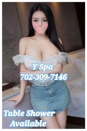 (702)309-7146 is asianand offers nuru massages, asian massage, bodyrubs in Las vegas and available for incall on rubrankings Y Spa is Brand New we just opened open 24 hours!

Beautiful Spa with Many Beautiful Girls to see
We are 5 mins from Palace Station right off the 15 Freeway

Private parking very large Spa very nice!

pure GFE with lots of extras
Latinas and Asians Girls

appointment or walk ins ok

702-309-7146

4300 W Charleston Blvd
Las Vegas NV 89102

