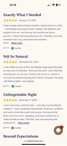 San francisco BodyRubs Offered By (540)926-5389 | Bodyrubs (540)926-5389 is Caucasianand offers nuru massages, asian massage, bodyrubs in San francisco and available for both on rubrankings If we haven’t crossed paths yet, allow me to introduce myself, I’m Maddy
With a glance that’s both daring and inviting, my gaze is bound to leave you intrigued, while my smile has been known to spark a thousand fantasies. My curves, soft and inviting, will have you wishing to run your hands along every inch of my figure. 
Whether you seek an attentive dinner date, your desires guide our time together—whether you crave adventure, relaxation, or a blend of both. I’m here to exceed your every expectation. Hookup with confidence without the fear of getting scammed. I'm 100% real and I try my utmost best to deliver top-notch services to all my clients.
ONE THING ABOUT ME IS THAT I ALWAYS SHOW UP. NO DISAPPOINTMENTS!!!!! 
Discretion & Professionalism: Your privacy is paramount. Every encounter is conducted with the utmost respect and discretion—no details ever leave the room.
Let’s Create Magic
If you’re seeking more than just company—if you yearn for genuine connection wrapped in luxury—let’s begin our story. Reach out for my current availability and let me craft an experience designed just for you. 
5409265389
NB: I do not accept cash from first-time clients. If cash is your only payment method, please do not reach out.