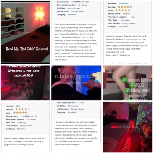 (312)995-0282 is Latinoand offers nuru massages, asian massage, bodyrubs in Chicago and available for incall on rubrankings cUM see BIG -CHI~chis Latina Away Ur StreSS 💋


BEST reliable milking Latinas in the city!! 

Milking Latinas with natural curves, big chi chis

Let me drain every drop of your stress papi. 

 msOGGGGGGGGGGG

I book up fast …. Prebook Now!!

__________________________________

MON & SAT 8am til 8:30pm
SUNDAY 9:30am
RATES BELOW 


🚫 Non Smoker / DrugFree 
🚫 No Fillers / ALL Natural  BIG CHI CHI Latinas 
🚫 No Gimmicks / Games / booking is highly recommended … I give preference to regulars…❤️



‼️INTRODUCE yourself with 
Name
Age
Ethnicity
Occupation
I may ask for references be prepare… 
🚫NO calls just TEXT for faster response



:::::New location::NORTH-SIDE ::::::
ULTRA Private Secret Hideaway
Plenty of parking 
Crisp clean Linens
Heated TabLes
HoT Stones & More!

BIG chi Perfect for SqueeZing! 

Curves Latinas 
msOGGGGGGGGGGG 🥇 🏆
No ⏰ clock watching 
Good GrieF…..Pass!oN beyoND BeL!EF!! 😘 


Tired of the Lackluster “mechanical” rubs?? 
Professionally trained & Skilled in massage therapy. A natural in the Art of Seduction... 
CHEMISTRY OFF THE CHARTS …none like us Latinas! 

*RETURN Friends* get priority booking 

CASH / ZELLE /  Cashapp 


—->Add +10 for NON NEGOTIBALE * FLAT RATE

** NO UPSELLING **

NO ADDED FEES or GIMMICKS **
GOT MILK ?

200 HH msog Ask nice go twice

MSOG ) 250 Hour -Nuru Milking Tble or reg Massage Tble

300 nuru VIP (succulent table & 💦💦
Other things I enjoy/offer:
AvaiL ~ Ask when booking!
Prostate M!lk!ng AvaiL ~ Ask when booking!
Sybian chair




When L👀K!Ng 4 the BEST & just plaiN Tired of the rest 

msOGGGGGGGGGGG

*Free easy street  🅿️ 

YES U READ CORRECTLY, MILKING LATINAS 
—> Still VERY SELECTIVE whom I SEE 👀 

CHECK MOST RECENT REVIEWS DOWN BELOW 👀

https://www.adultlook.com/p/2963338
