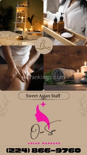 (224)866-9760 is 0and offers nuru massages, asian massage, bodyrubs in Chicago and available for incall on rubrankings 〓ONE SPA〓
———Great Time Guaranteed….. ———
Here to take care of all your needs! 

WELL TRAINED SKILL TO MAKE YOU MORE HAPPY  
UNFORGETTABLE TIME with a  New Young Korean Staff  
 
♣️OPEN 9 : 00 Am - 9 : 00 Pm ♣️
	
♥️Deep Tissue / shiatsu / Swedish / Hot Oil Massage..♥️
▃ Free Table Shower / Dry Sauna ▃


▃Stressed out  Time to get away from routine ▃

Clean and Cozy: Everyone/everything is new  
—🌸—100% Safe✔️100% Fresh Clean—🌸—
 
 224-866-9760

1S055 Summit Ave C, Oakbrook Terrace, IL 60180

