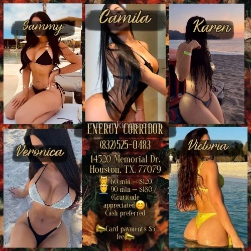 (832)525-0483 is Latinoand offers nuru massages, asian massage, bodyrubs in Houston and available for incall on rubrankings We don’t do filters or fantasy — we keep it real. Our photos actually look like us, imagine that! 😉 

No dysmorphia here, just certified therapists with a magic touch🔥  

Come see why everyone’s copying but no one’s matching the vibe. 

📸 no disappointment😘 
🔥4 hands available! 
🔥 We can accommodate to your requests😉  

💙ENERGY CORRIDOR💙 
📍 14520 Memorial Dr.  
(Calliope Shopping Center)  
✅ 60min x $120  
✅90min x $180  
🔅Gratitude Appreciated ( CASH ONLY😊)   
✅CREDIT AND DEBIT CARDS($5 fee)  
✅ApplePay 
✅Zelle   

🚫No vulgar text/call