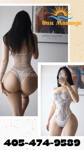 (405)474-9589 is 0and offers nuru massages, asian massage, bodyrubs in Oklahoma city and available for both on rubrankings ⬛ Sun Massage ⬛
Young K-Girls & J-Girls
♥Here to take care of all your needs! ♥
XXXVIP SERVICE
" Attractive K-Girls & J-Girls, and GOOD AT WHAT We Do “
♥CLASSY & WILD Extremely SKILLED ♥
★Top rated SERVICE with the BEST prices!★
❤—— [[New Young & Fun ]] —— ❤
LUX Free Table Shower
💕Girl friend Love Feeling 💕

405-474-9589
♣️OPEN : 9 : 00 Am - 10 Pm♣️
3206 Teakwood Ln Edmond OK 73013
ou Found The Best One!
—★—KILLER BODY WORK YOU WOULD NOT FORGET—★—

