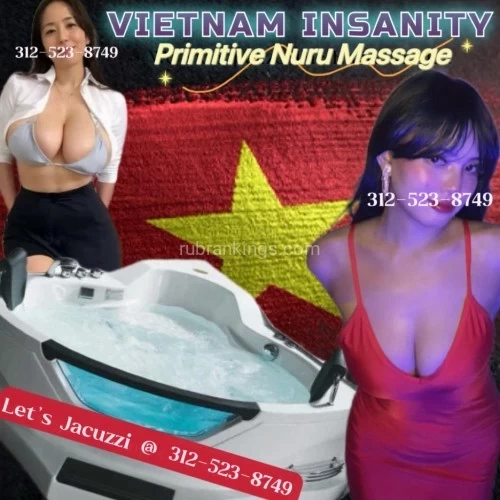 (312)523-8749 is asianand offers nuru massages, asian massage, bodyrubs in Chicago and available for incall on rubrankings "Sex is healthy, not devitalizing, as in the traditional Asian assertion, so long as it is 'taken' as if it were a drug, and not 'consumed' as if it were an ordinary food". This is the philosophy of Us As A Super Massage Club! Our mission is to train and practice with you for the healthiest “Organic + Orgasm” Connection! 

We source “Mysterious Legendary That Nuru Sensual Massage Team” & “Primitive Wild Vietnamese Erotic Tantra Massage Crew” for getting you the MOST PROFESSIONAL ASIAN PROFILE!


Let’s Show Off How Our Team Will Boost “Men’s Function” In Orgasm Way:

•	Vietnamese Jacuzzi ( Mandarin Duck Bath ) 
She Bath & Rub You In Warm Tub! 

•	Thai Prostate Sauna Room 
She Massage Your Prostate In Sauna Room!

•	Vietnamese-Style Standing Bathing Room 
She Wash You From Head To Toes!

•	Thai Soapy & Milky Mattress 
She Applies Soapy Foam To Slide Rub On You!

•	Vietnamese Water Falls Table Shower 
You & Her Lie Together In Water Bed And Let Water Falls Shower You Guys! Hold Her Tightly! 

•	Thai Big Massage Leather Cushion Bed 
This Is The Nest Where You Will Enjoy The Spectacular Heaven Tour With Your Therapist!

•	Vietnamese Tatami Mattress 
Your Crazy Elevated Massage Service Starts Here!

•	Thai King Size Imperial Bed 
The Best Playground For “Four Hands” Massage!


We Monopoly The Entire “Thai Masseuses Market” & “Vietnamese Masseuses Market”, Which Means In Chicago, We’re The Only One Place Can Deliver REAL AUTHENTIC Thai & Vietnamese Masseuses!


Take the privilege on Vietnamese & Thai talents from us at 312-523-8749 any time between 10:00am and 2:00am Every-Day Available!  


