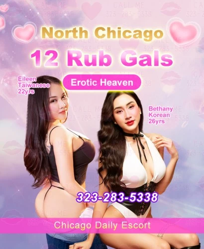 12 Rub Gals In Chicago Daily Escort 323-283-5338