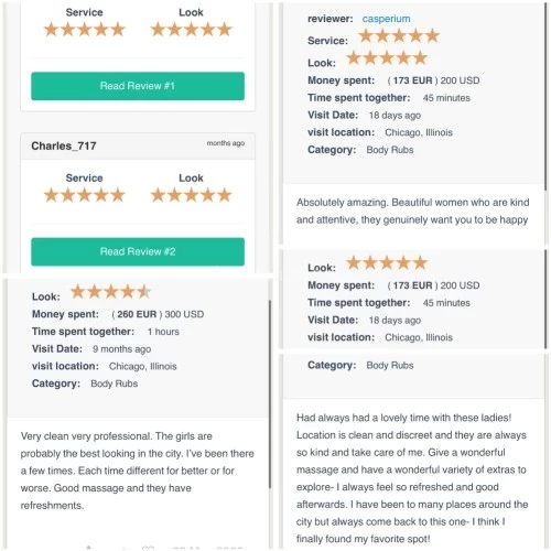 (312)995-0282 is 0and offers nuru massages, asian massage, bodyrubs in Chicago and available for incall on rubrankings  - A New Era of Indulgence—Under New Management, Elevated for you!  red table girls 
Real customize, milking tables, please google our number for stellar reviews.

CASH ONLY 

Open from 8:30am  - 8pm Monday - Friday. 
For 7am  please book a day ahead.
Sat & sun 10am 7pm

WE DO NOT UPSELL! Located north side of Chicago 60641. We are by appointment only! 

Light screening is required. We try and accommodate all therapist request. First come first serve. 

Cash Only! 

Using vulgar language will result in an immediate block. We do not answer questions over the phone for our safety. We are not escorts!!! 

This weeks line up: 
Cece
Marian 
Rosy 
Giselle 

Massages Offered : SPECIALS
1. The Cowboy’s Siesta (Swedish Massage) – $160 (30 min) / $250 (hr 
• A slow, full-body massage designed for deep relaxation with fluid, unhurried strokes. Lingerie massage on my milking table 

2. The Bronco Buster ( Edging Massage) – $240
30 min) / $300 (60 min) hr 
• Firm, focused pressure to relieve chronic tension and tight muscles, perfect for those who need deeper work. Edging On My Milking Table! 

3. The Outlaw Unwind (Edging/MSOG) – $350 :50 min) 
• A heated, sensual experience with warm hands and deep stretching to soften the body and enhance flexibility. This massage is Full View & Mutual light touch. 

For an ultra-indulgent experience, clients can upgrade any massage to a (Four-Hand Massage, where two skilled therapists work in perfect rhythm for double the sensation and deeper relaxation.
• Four-Hand Upgrade:
• Cowboy’s Siesta Four-Hand – $350
• Bronco Buster Four-Hand – $400
• Outlaw Unwind Four-Hand – $520
Website is coming 🔜