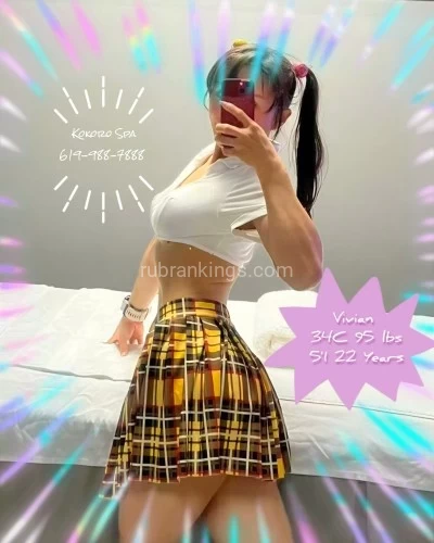 (619)988-7888 is asianand offers nuru massages, asian massage, bodyrubs in San diego and available for incall on rubrankings Grand Opening of Kokoro Spa!

 

15/5 Freeway Intersection near San Diego Bay

 

3280 Main St Suite 2
San Diego CA 92113

 

619-988-7888

 

40 mins $60
60 mins $70

 

Beautiful sweet girls that are very openminded!

 

Located in a quiet strip mall

 

Hours- 8:30 am to 10:00 pm